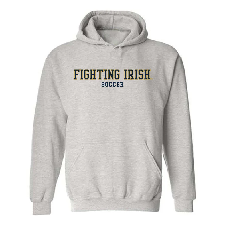 Notre Dame - NCAA Women's Soccer : Melinda Hathaway - Classic Fashion Shersey Hooded Sweatshirt Hoodie with Full-Zip Functional Layering