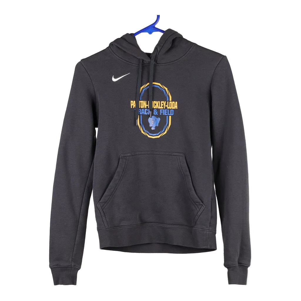 Paxton - Buckley - Loda Nike Hoodie - XS Grey Cotton Blend Hoodie with Puffed Sleeves Voluminous Trendy