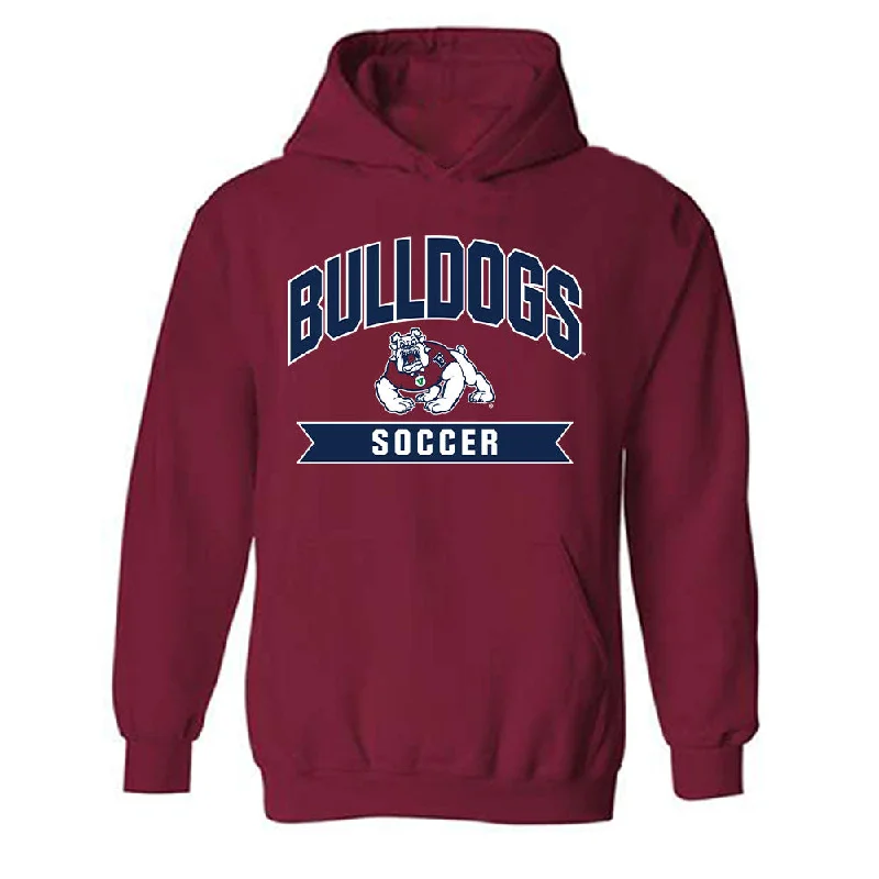 Fresno State - NCAA Women's Soccer : Anaya Shelton - Classic Shersey Hooded Sweatshirt Hoodie with High Neck Warm Protective