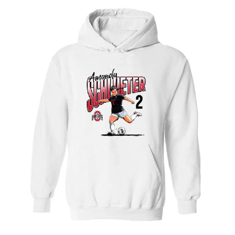 Ohio State - NCAA Women's Soccer : Amanda Schlueter - Hooded Sweatshirt Hoodie with Pocket Utility Practical