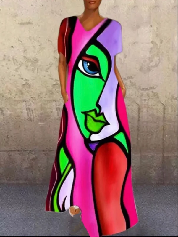 Abstract Face Pink