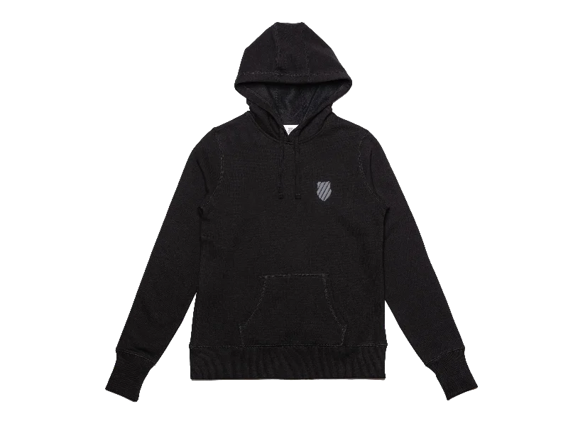 197246-008 | HERITAGE HOODIE | BLACK Hoodie with Back Slit Movement Comfort