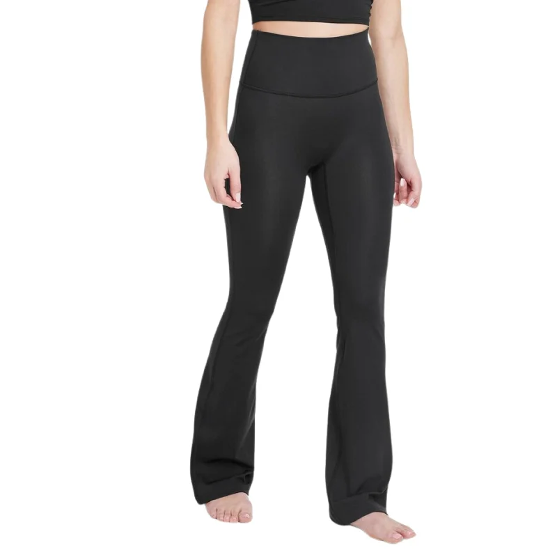 ALL IN MOTION - Brushed Sculpt Ultra High-Rise Flare Leggings Fashionable Embroidered Detail Leggings ALL IN MOTION - Brushed Sculpt Ultra High-Rise Flare Leggings Fashionable Embroidered Detail Leggings