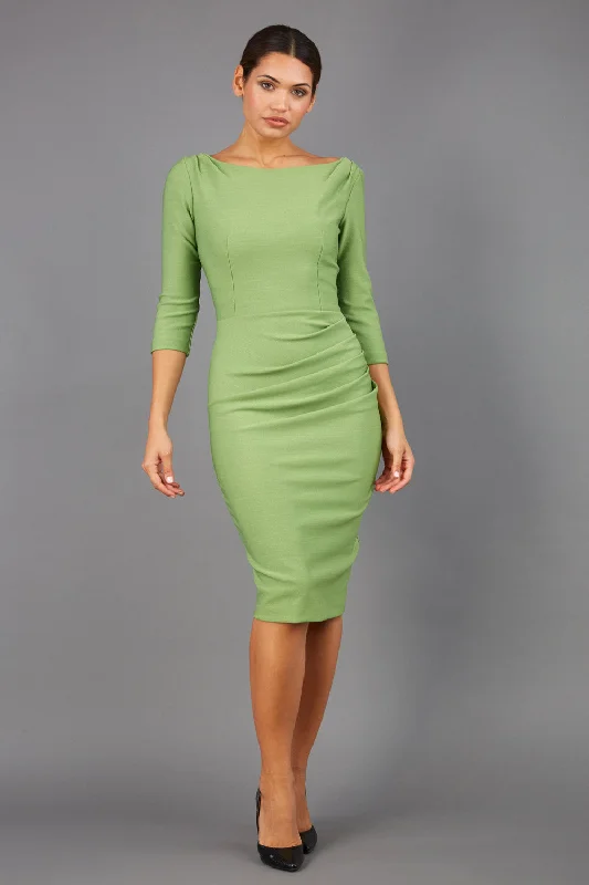 Seed Agatha Sleeved Pencil Dress Turtleneck Warm Winter