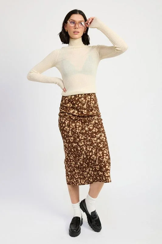 Emory Park Bias Midi Skirt chiffon skirt airy