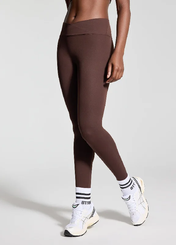 V-Cut Scrunch Leggings Cozy Reflective Detail Leggings