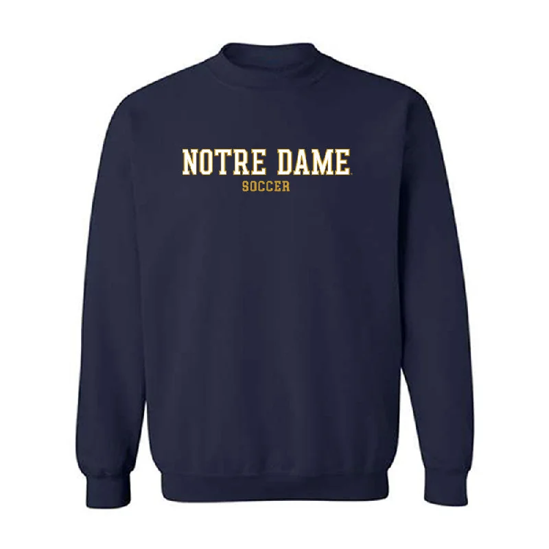 Notre Dame - NCAA Women's Soccer : Melinda Hathaway - Classic Fashion Shersey Crewneck Sweatshirt Hoodie with Cropped Fit Short Trendy