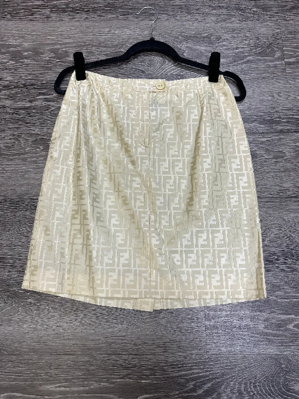 Fendi Logo Skirt - Size 10 high slit skirt