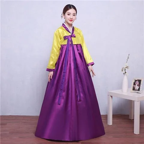 Yellow Dress and Purple Skirt