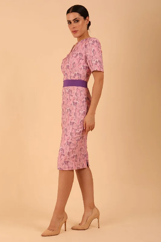 Floella Jacquard Dress Tunics Summer linen