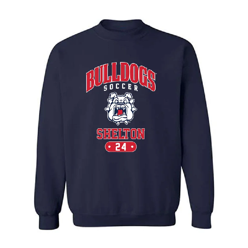 Fresno State - NCAA Women's Soccer : Anaya Shelton - Classic Fashion Shersey Crewneck Sweatshirt Hoodie with Hem Drawcord Adjustable Customizable