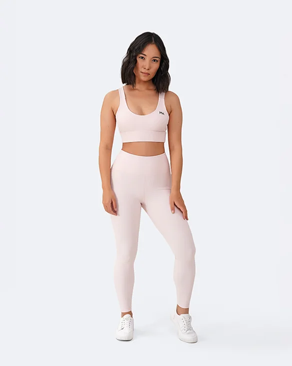 Pink Vanilla High-Waisted Leggings Elegant Velvet Leggings