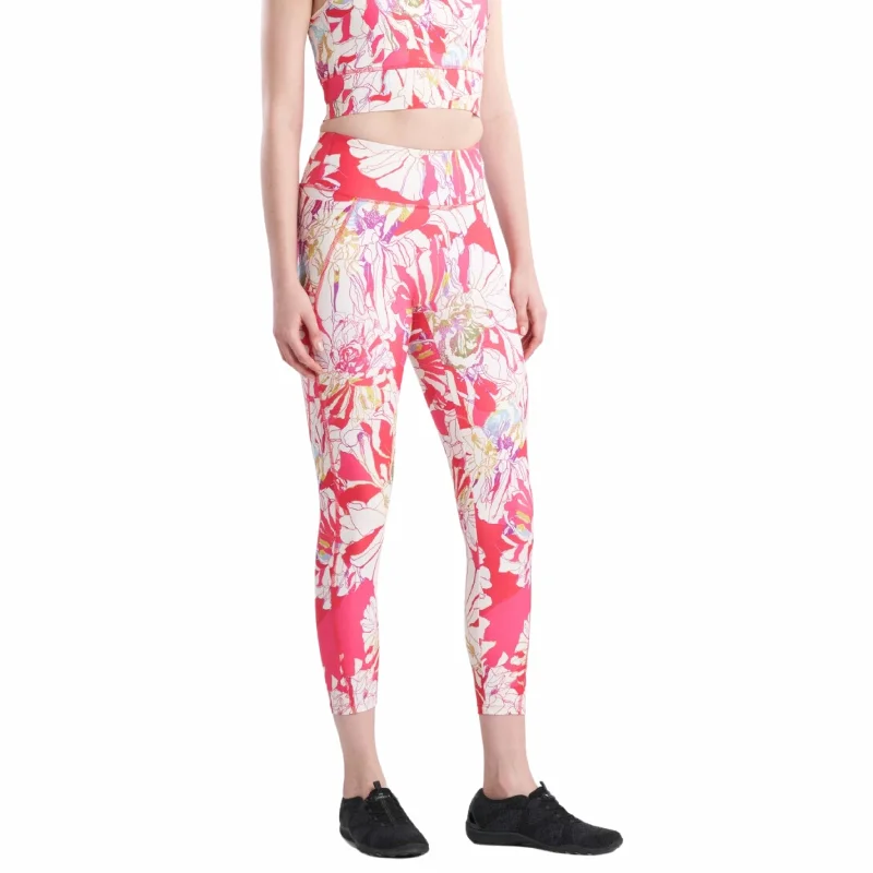 JOSIE NATORI -  Solstice Printed 7/8 Leggings Trendy High-Compression Leggings