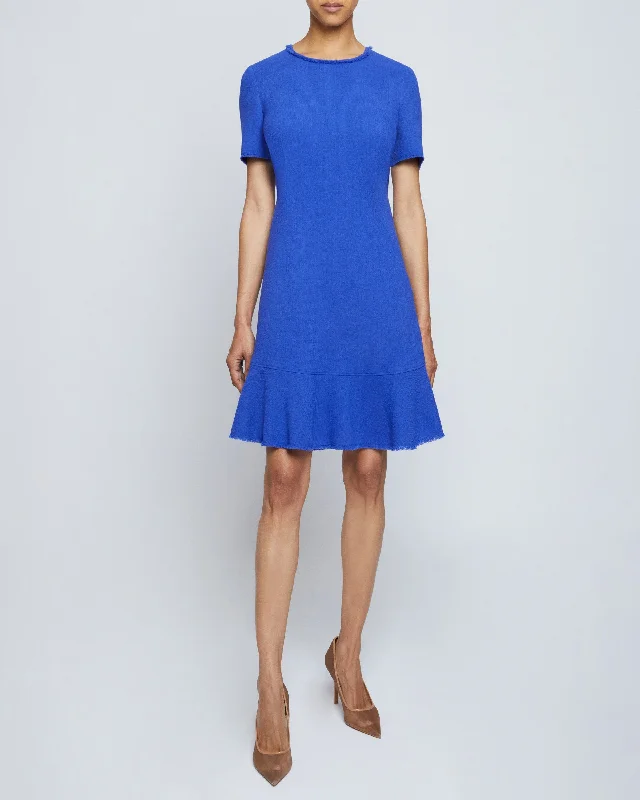 MANTA Short Sleeve A-Line Sheath Dress in Luxury Wool Crepe Tunics Custom made