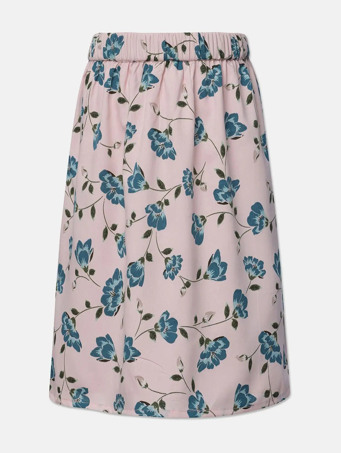 Pinky Pink Floral Print Girl Skirt casual skirt length