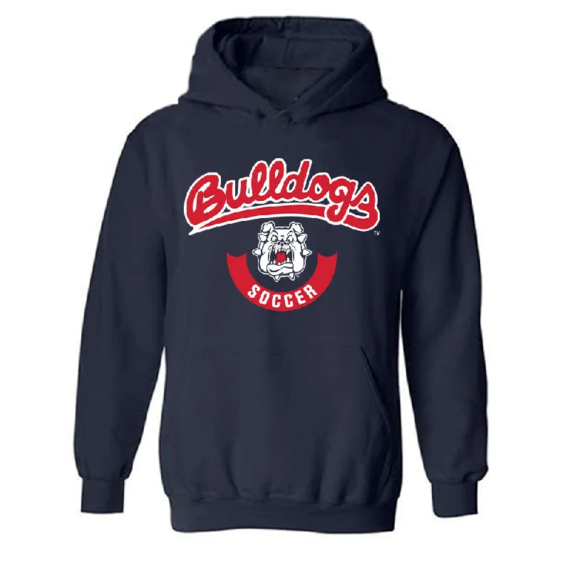 Fresno State - NCAA Women's Soccer : Anaya Shelton - Classic Shersey Hooded Sweatshirt Hoodie with Back Slit Movement Comfort