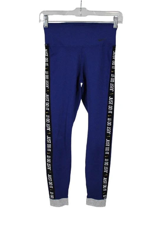 Nike Dri-Fit Cobalt Blue Ankle Leggings | XS Comfortable Classic Yoga Leggings