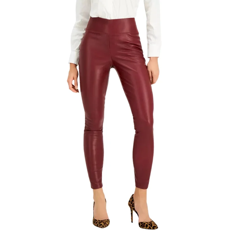 INC INTERNATIONAL CONCEPTS - Women's Faux-Leather Leggings Trendy Cold Weather Tights