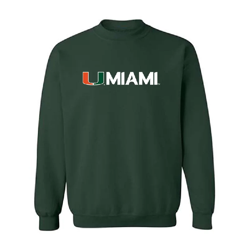 Miami - NCAA Women's Soccer : Reese Wheeler - Classic Shersey Crewneck Sweatshirt Hoodie with Side Slits Relaxed Casual
