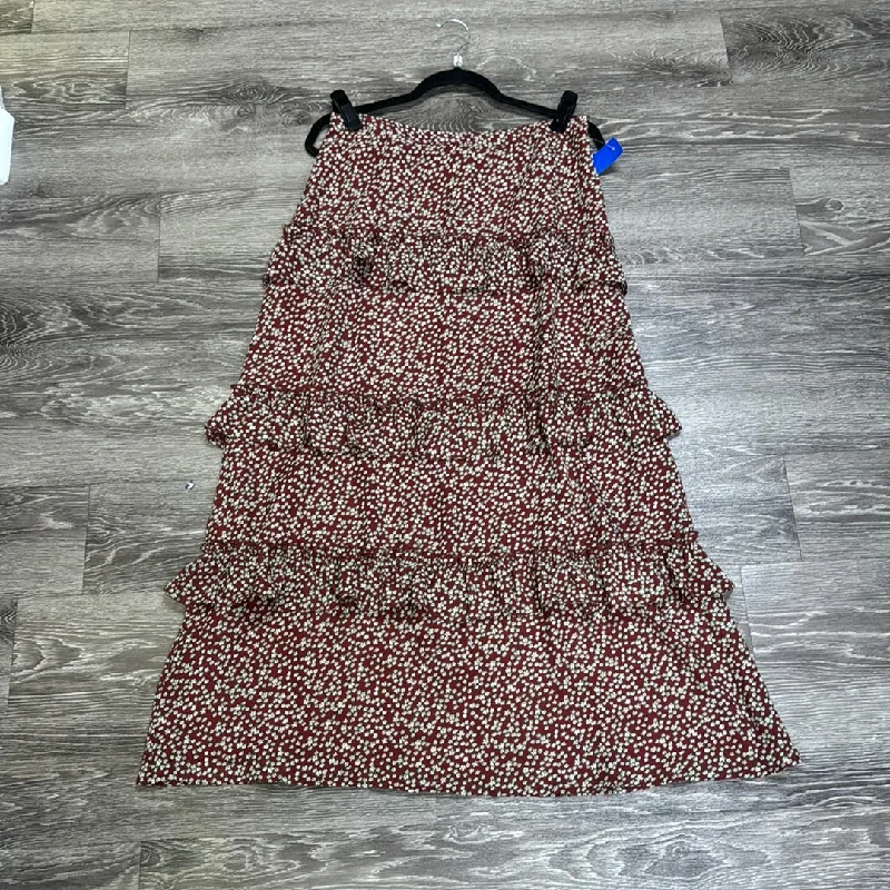 Blue Tassels Floral Layered Skirt - medium petite velvet skirt luxury