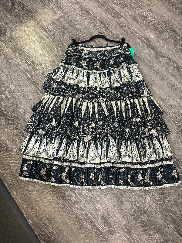 Ulla Johnson Maxi Tiered Skirt - Size 8 linen skirt breathable