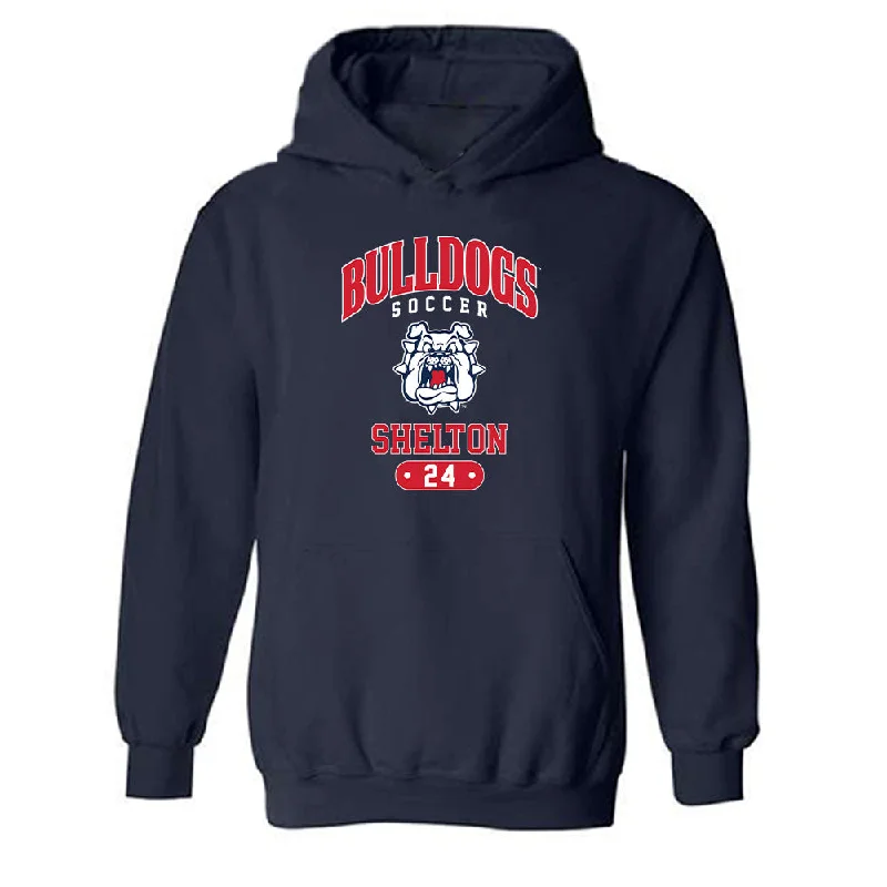 Fresno State - NCAA Women's Soccer : Anaya Shelton - Classic Fashion Shersey Hooded Sweatshirt Hoodie with Snap Buttons Easy Quick