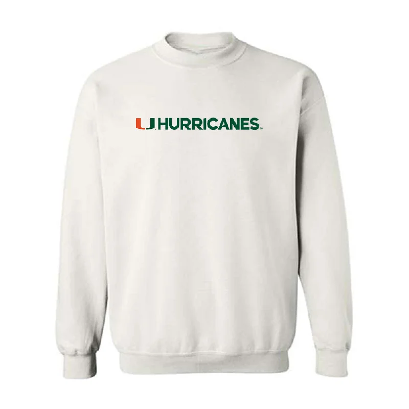 Miami - NCAA Women's Soccer : Reese Wheeler - Classic Shersey Crewneck Sweatshirt Hoodie with Snap Buttons Easy Quick