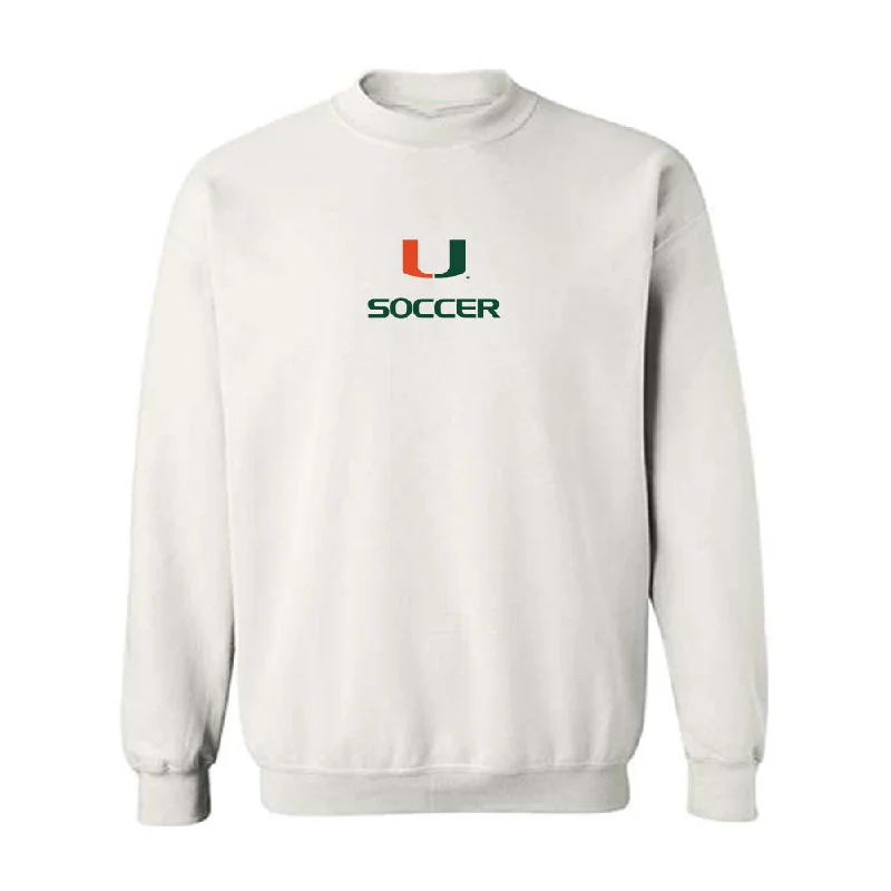 Miami - NCAA Women's Soccer : Reese Wheeler - Classic Shersey Crewneck Sweatshirt Hoodie with Velcro Closure Adjustable Secure
