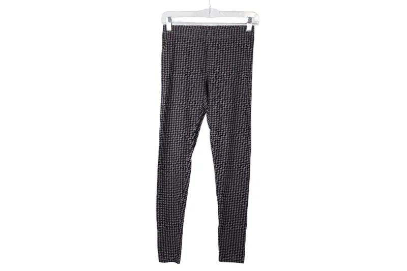 Attention Gray Houndstooth Leggings | S Trendy Faux Suede Leggings