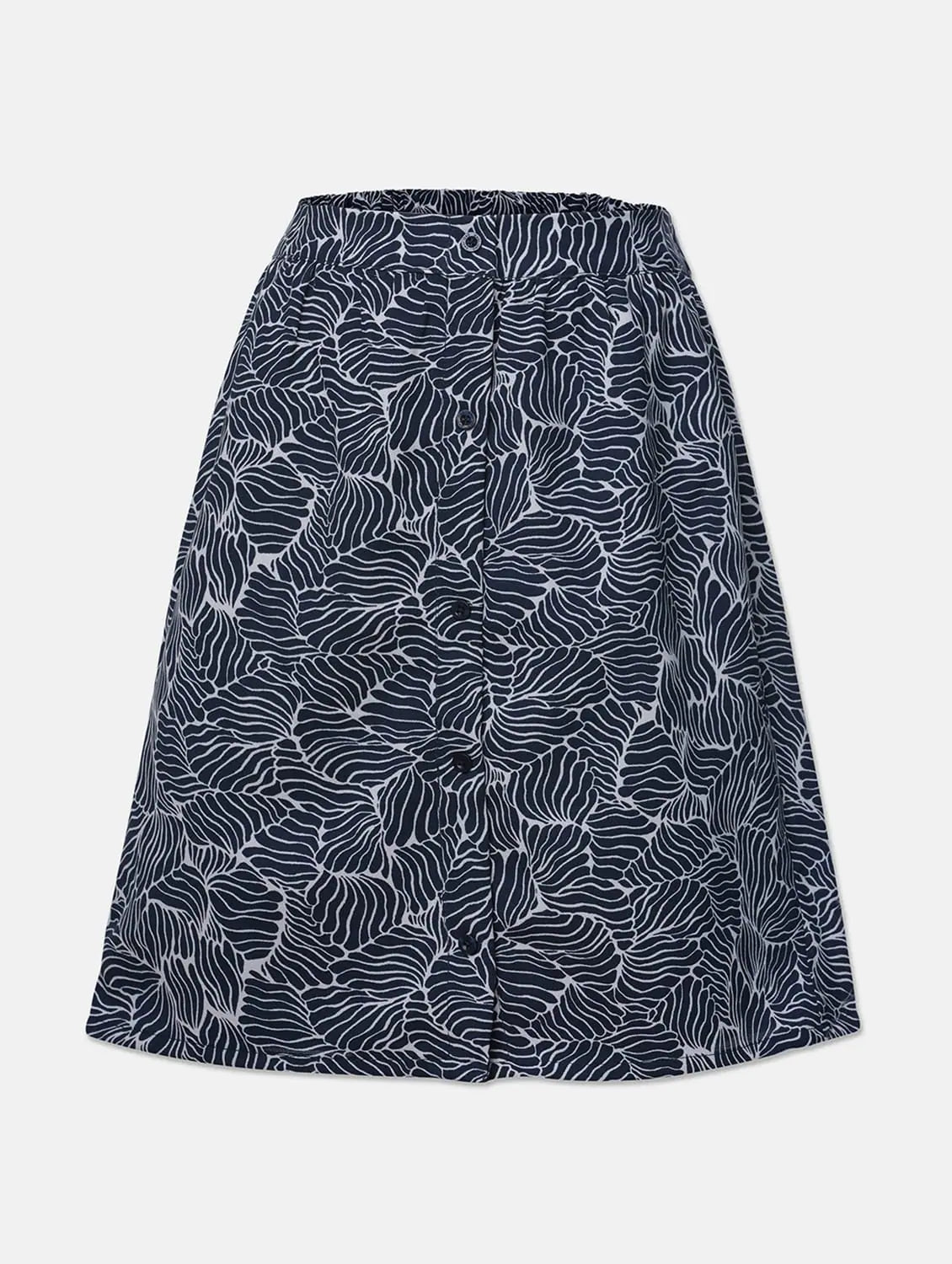 Vibeonic Floral Print Girl Skirt ribbed skirt waist