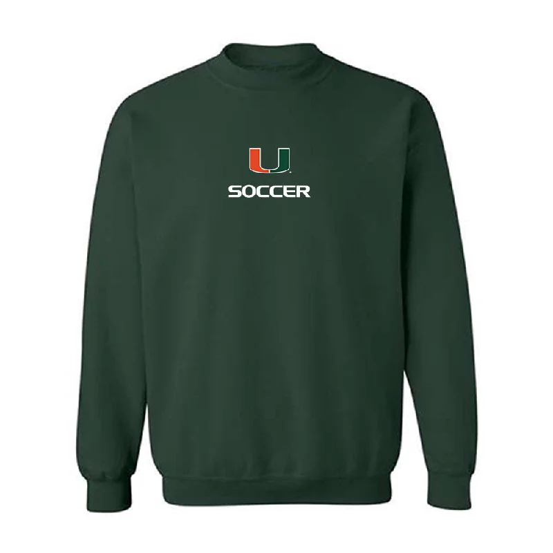 Miami - NCAA Women's Soccer : Reese Wheeler - Classic Shersey Crewneck Sweatshirt Hoodie with Hem Raw Edge Edgy Unfinished