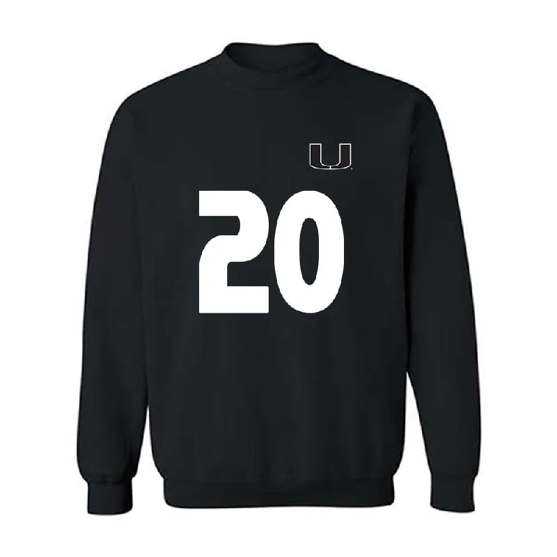 Miami - NCAA Women's Soccer : Reese Wheeler - Replica Shersey Crewneck Sweatshirt Hoodie with Slit Hem Functional Movement