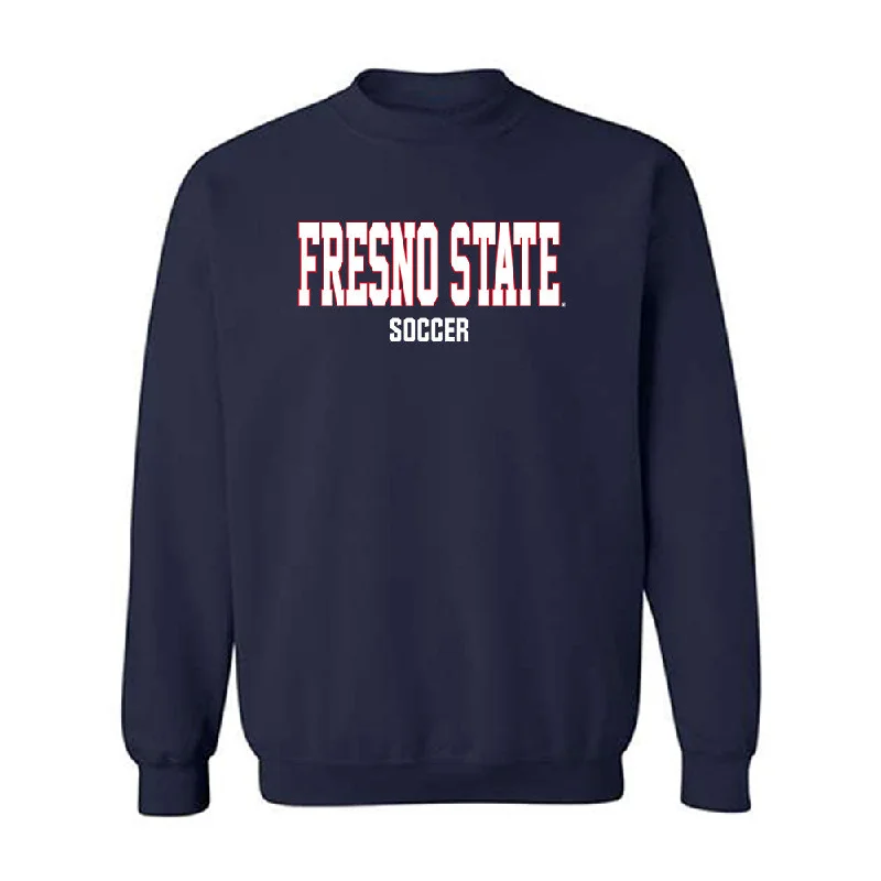 Fresno State - NCAA Women's Soccer : Anaya Shelton - Generic Shersey Crewneck Sweatshirt Hoodie with Cropped Fit Short Trendy