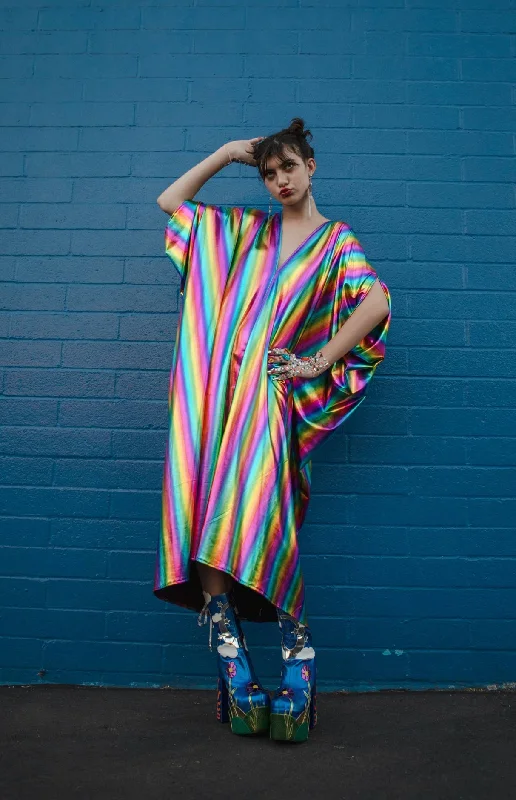Rainbow Magic Caftan Kaftan Dress Tunics Silk luxurious