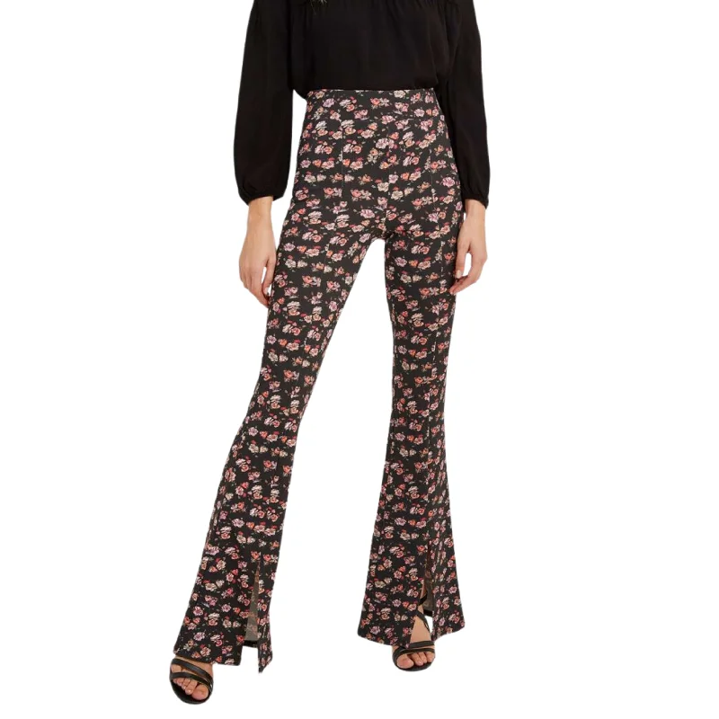 OXXO -  Slit Detail Flare Leggings Chic Smooth Fit Leggings