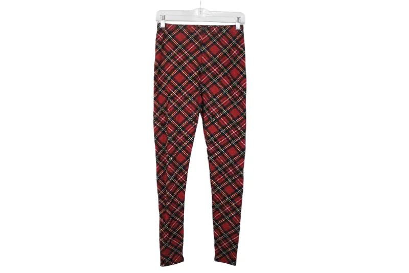 Lildy Printed Fleece Lined Leggings | S-L Fashionable Solid Color Tights