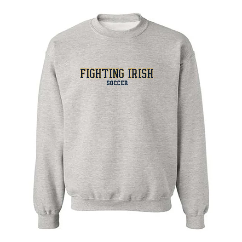 Notre Dame - NCAA Women's Soccer : Melinda Hathaway - Classic Fashion Shersey Crewneck Sweatshirt Hoodie with Raglan Sleeves Sporty Comfortable
