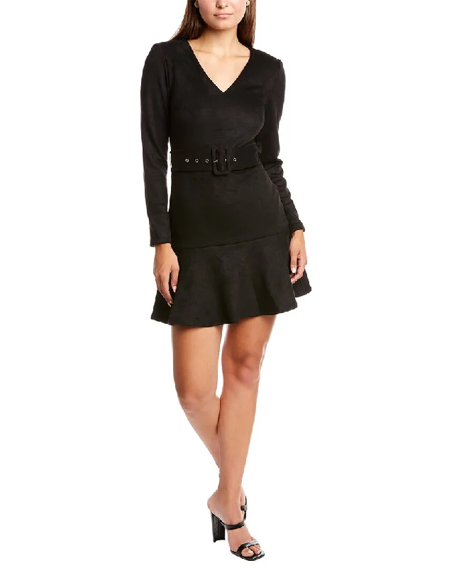 Honey & Beau Suede-Blend Wild Zebra Dress Tunics Running lightweight