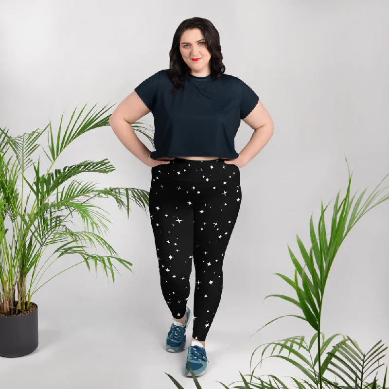 Legging Grande Taille "Etoiles" Trendy Flared Leggings