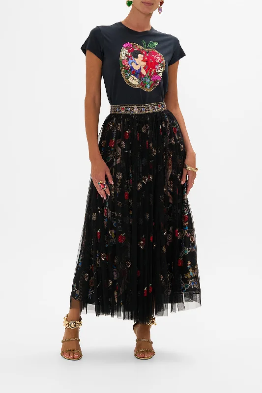 MIDI TULLE SKIRT HAPPILY EVER AFTER cotton skirt soft