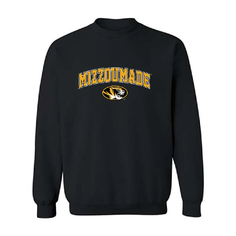 Missouri - NCAA Women's Soccer : Leah Selm - Crewneck Sweatshirt Hoodie with Exposed Zipper Edgy Industrial Missouri - NCAA Women's Soccer : Leah Selm - Crewneck Sweatshirt Hoodie with Exposed Zipper Edgy Industrial