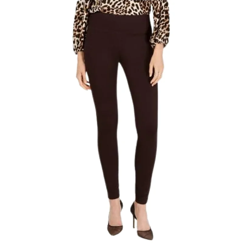 INC - Curvy-Fit Ponté-Knit legging Stylish Faux Leather Leggings