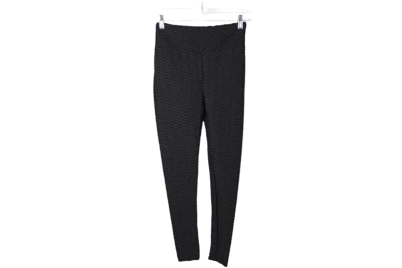 Energy Black Leggings | S Trendy Cut-Out Activewear Leggings