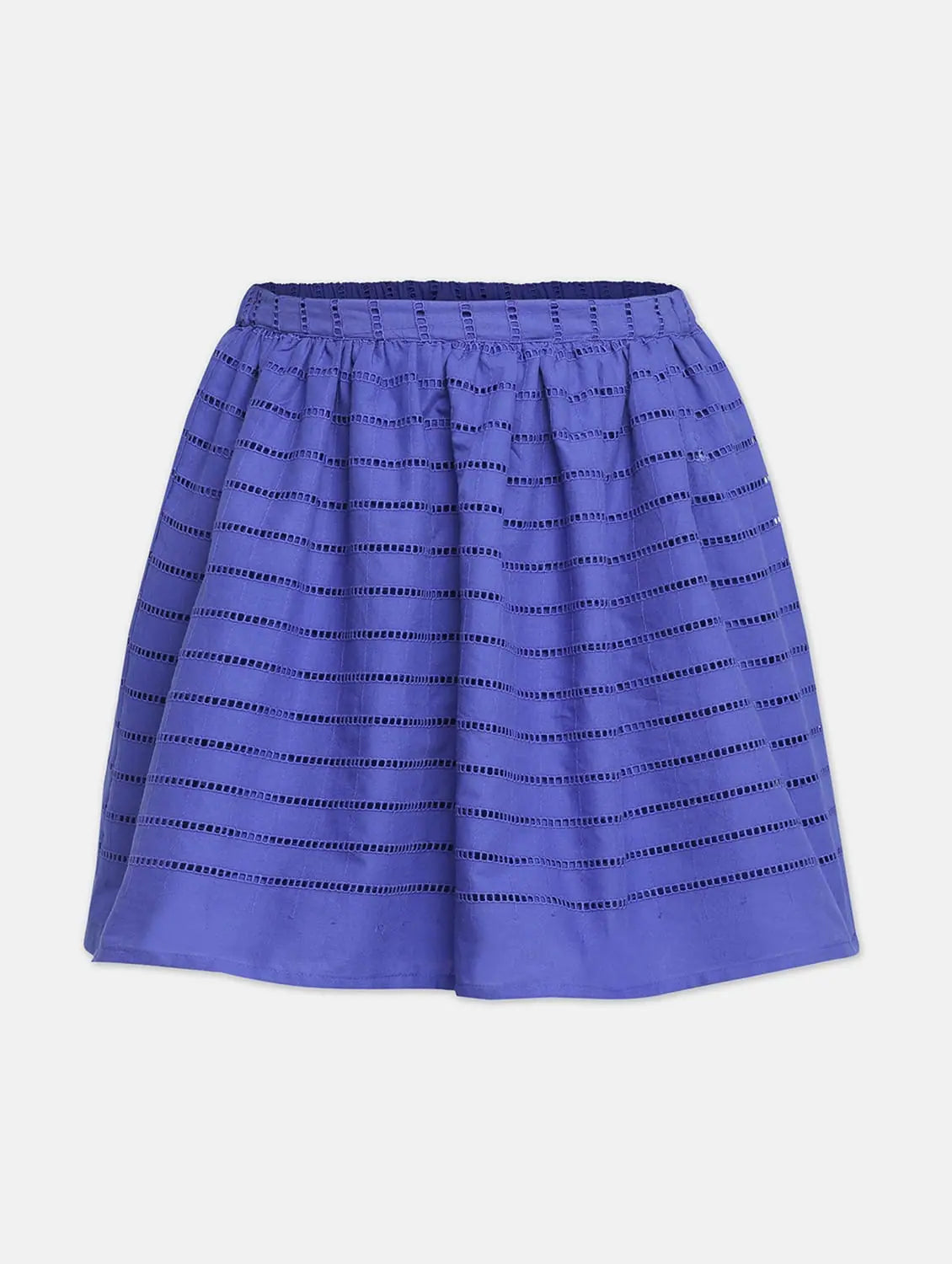 Zowie Bright Blue Stripe Print Girl Skirt chiffon skirt flowing