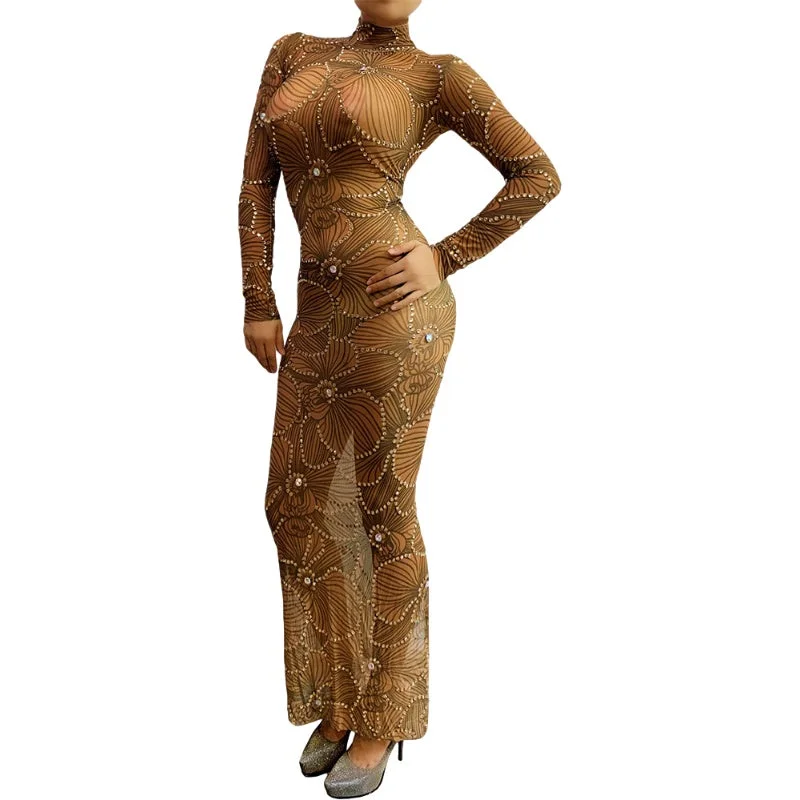Performance Singer Stage Costume, Women's Slim Tight Dress Tunics Review highly