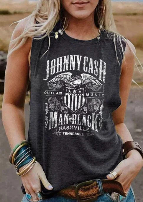 Outlaw Music Tank striped tank top
