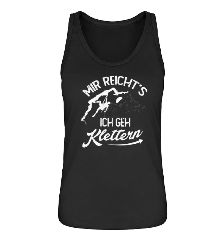 Mir reichts, ich geh Klettern - Damen Organic Tanktop bright tank top