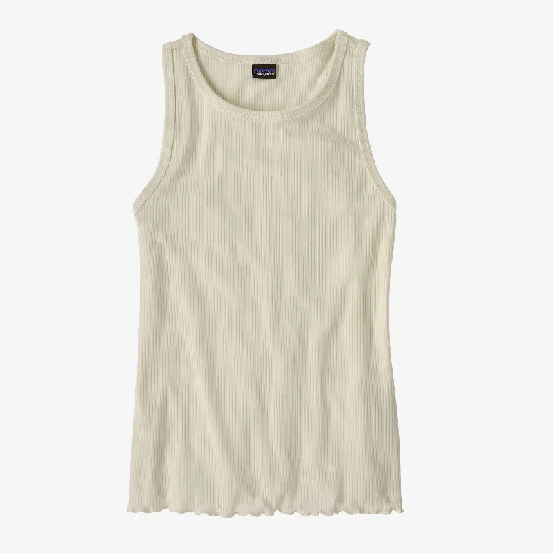 Polera sin Mangas Mujer Rib-Knit Tank bold tank top