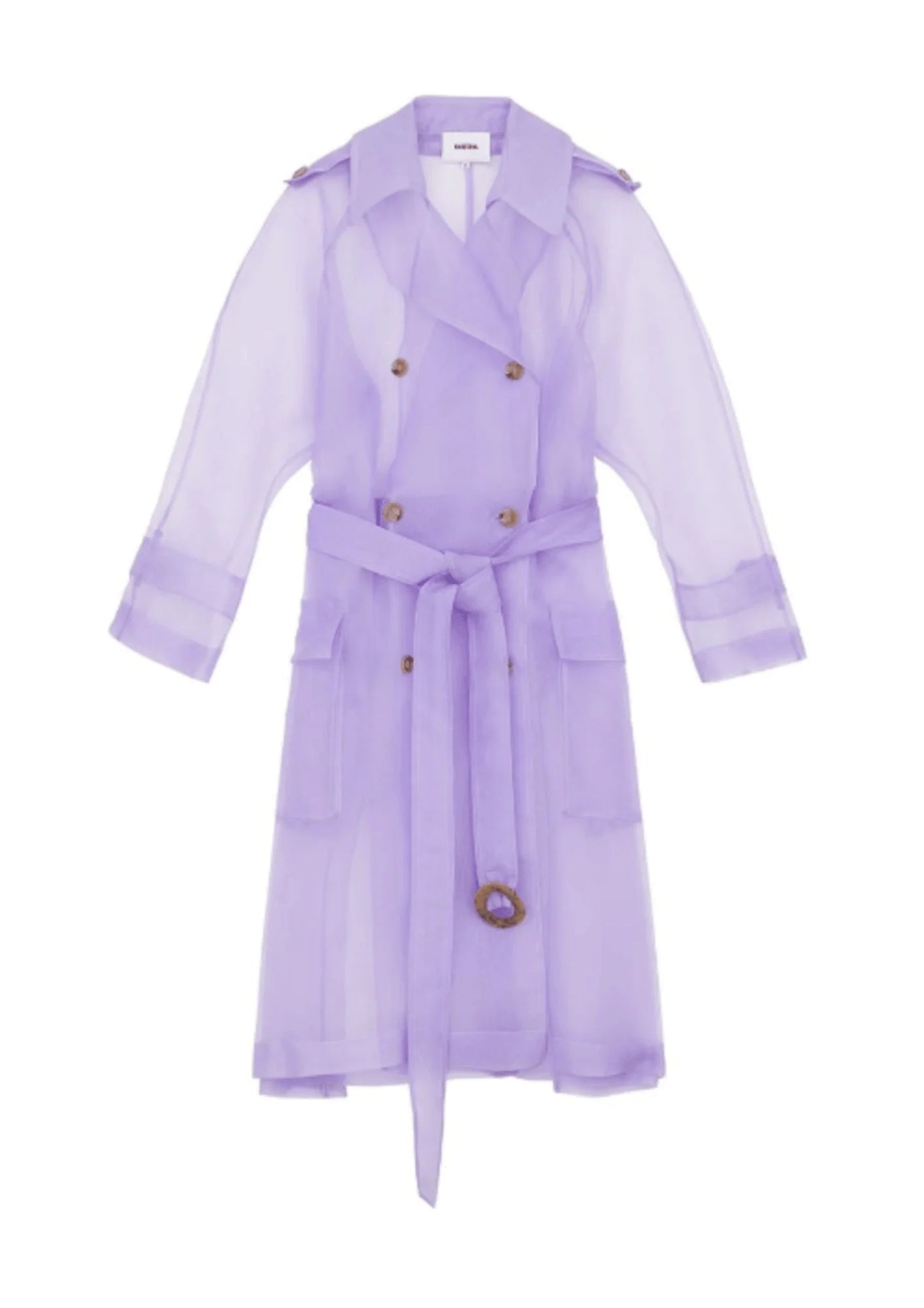 LILA LONG TRENCH COAT Asymmetrical Diagonal princess