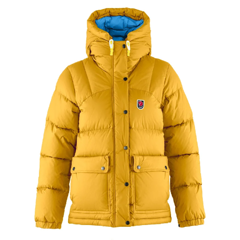 Fjallraven Womens Expedition Down Lite Jacket Mustard Yellow / UN Blue Rayon Jacket Velvet Jacket Corduroy Jacket